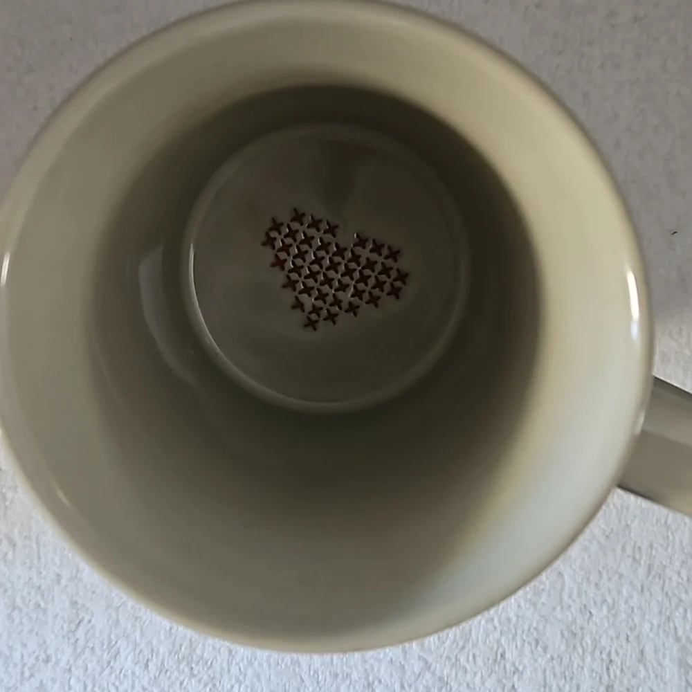 Hearth & Hand | NWT Cream Red Love Stoneware Coffee Tea Hot Chocolate Mug